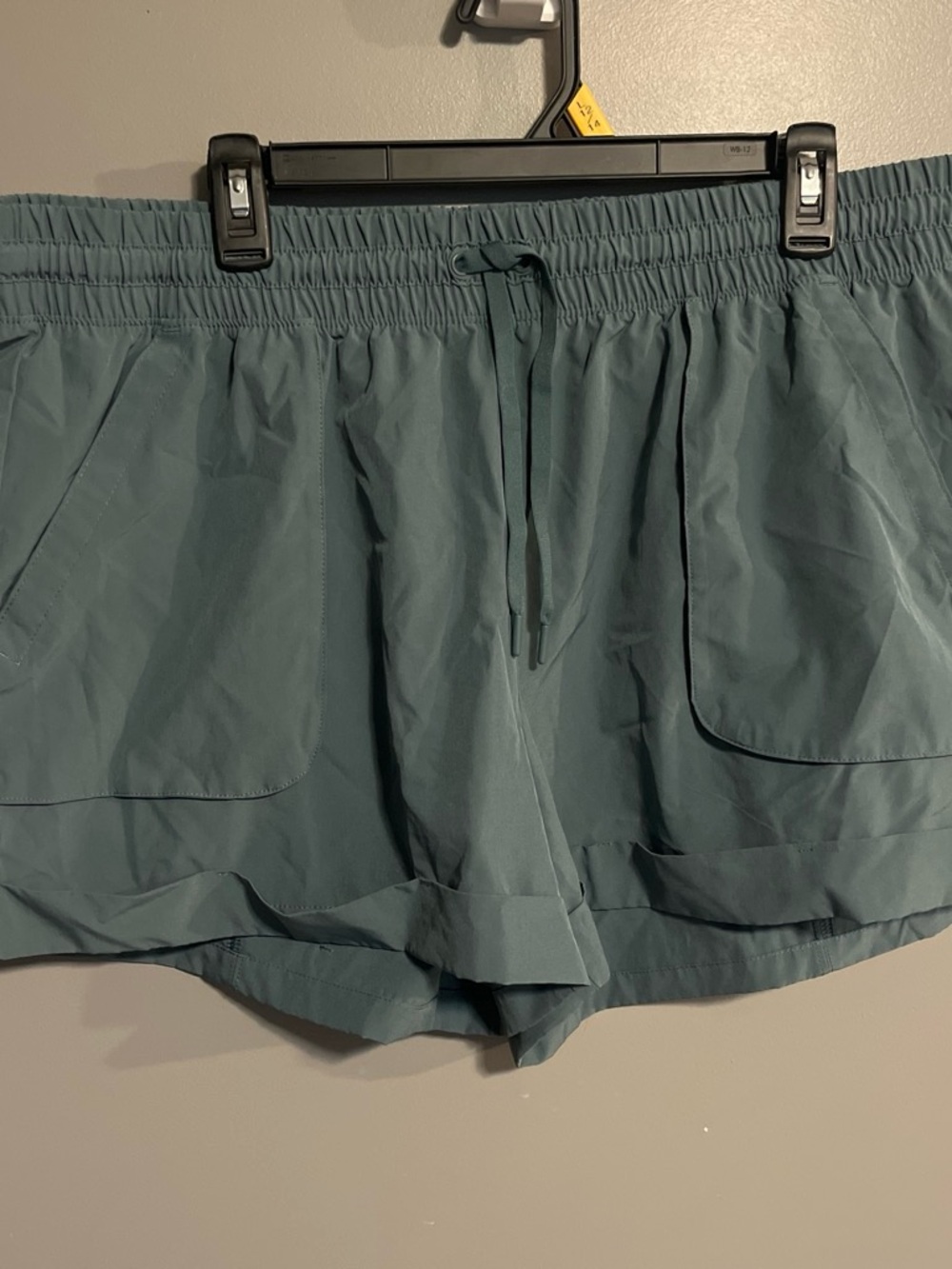 Avia Women's Drawstring Athletic Shorts - Teal Green
